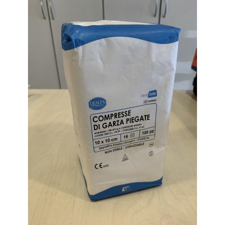 Compresse di garza piegate 10x10cm 100pz